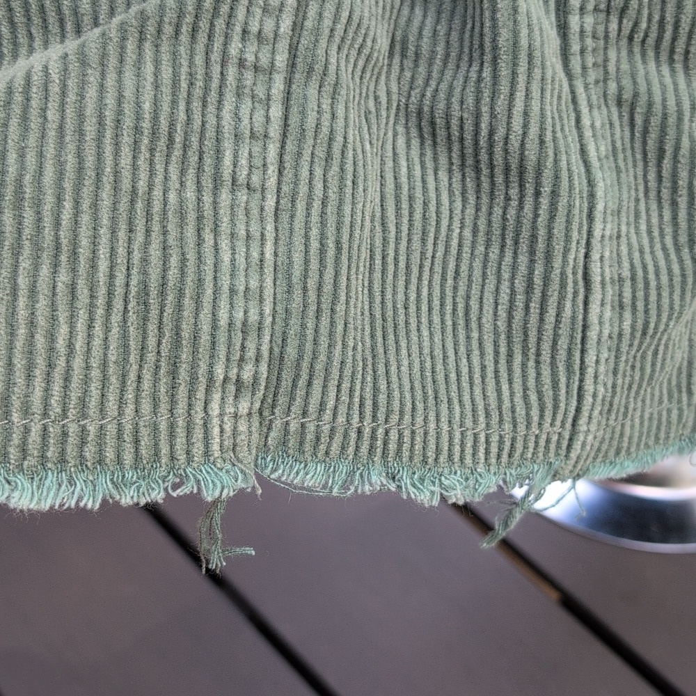 Oversized Olive Green Corduroy Shacket - Women's XS - Picture 5 of 7
